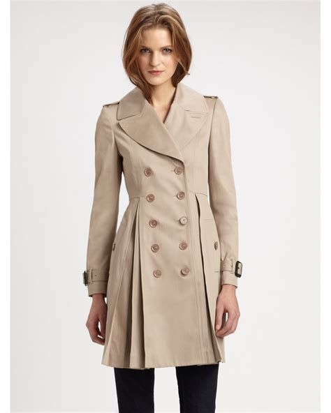 burberry pleated trench